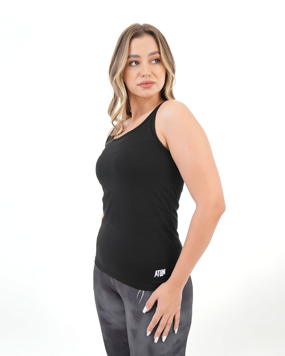 Basic Black Tank-Top-Atum -93654091