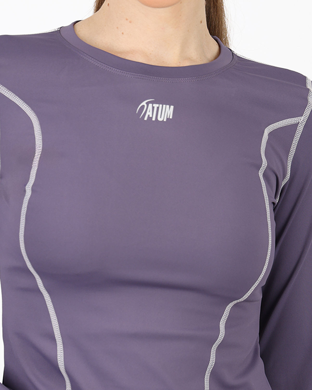 Streamline Long Slevess Women's Violet Top-Atum -47287204