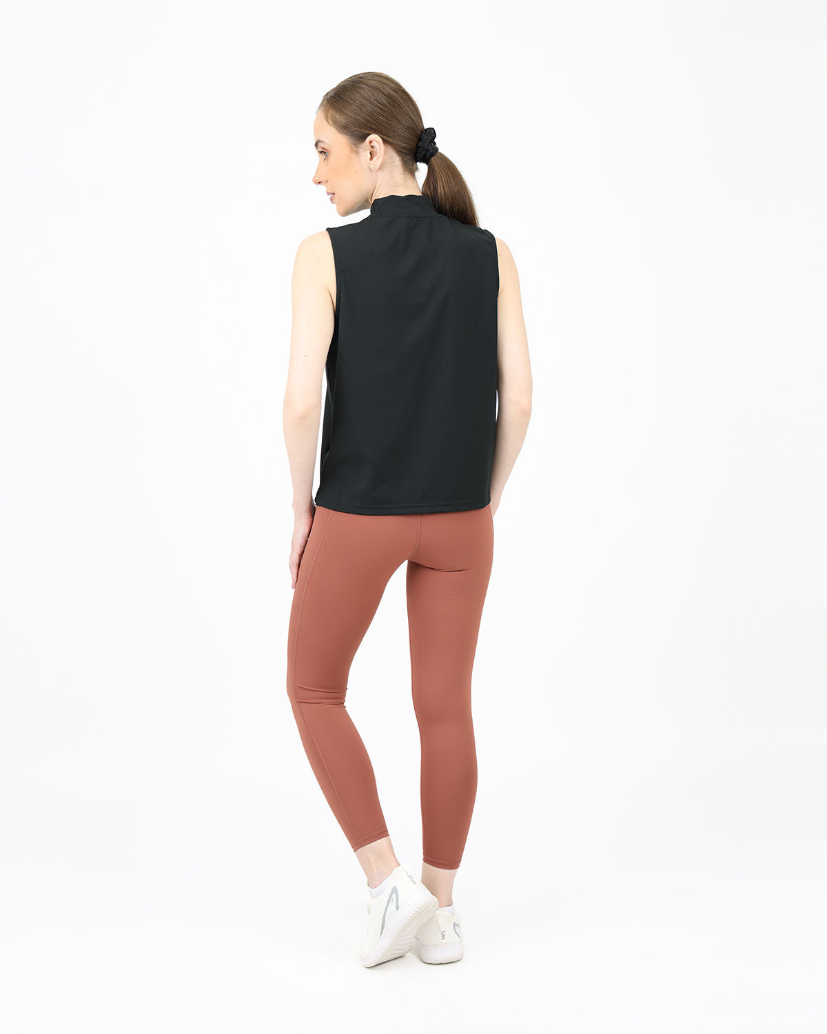 Sleeveless Training Black Tank Top-Atum -70108190