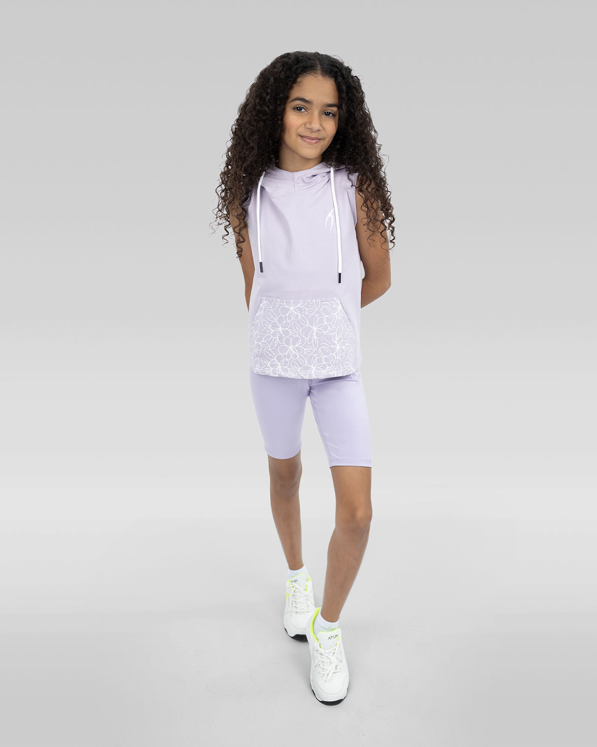 Smooth Girls Hooded Lavender T-Shirt-Atum -11837809