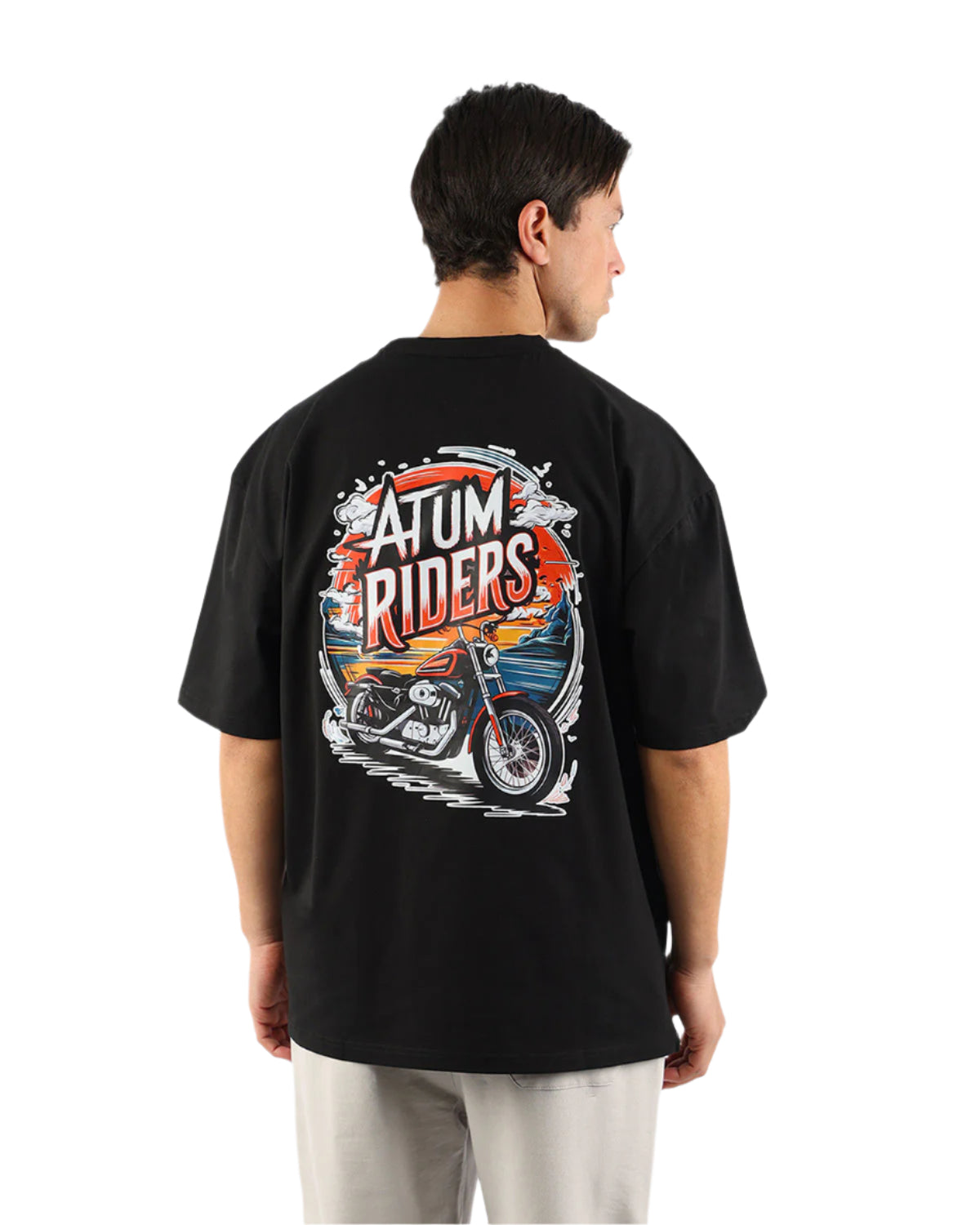 Highway Riders Black T-Shirt-Atum -802484