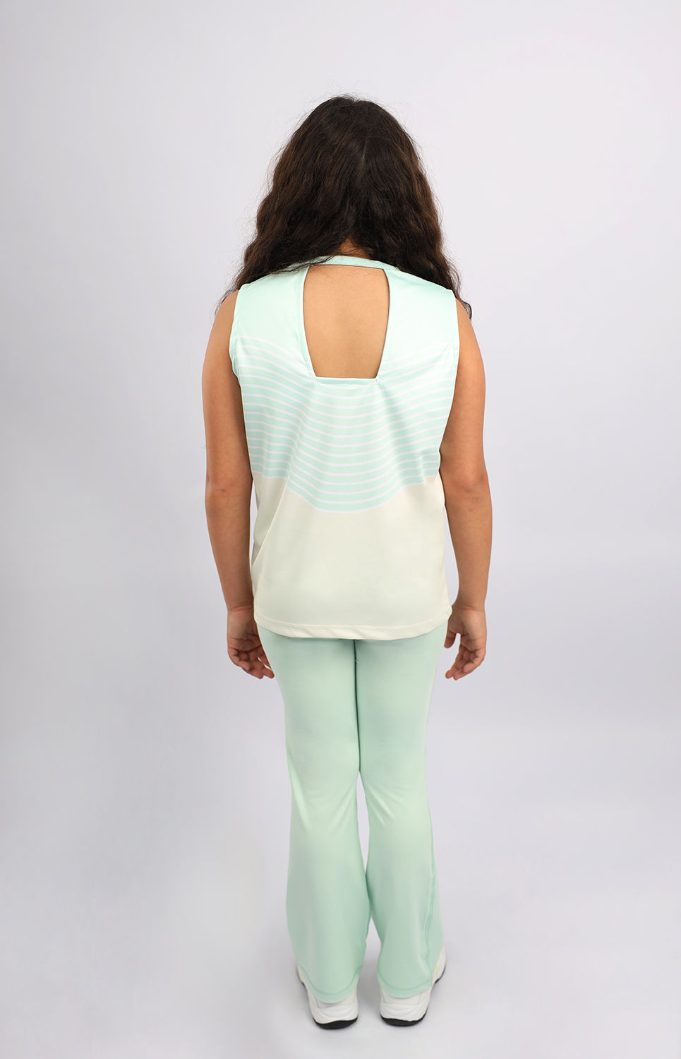 Girl's Open Back Mint Tank Top-Atum -24599540