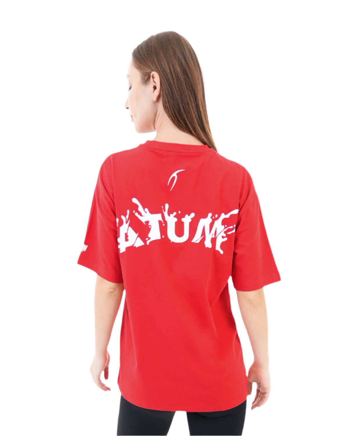 Oversized Splash Red T-Shirt-Atum -6354186