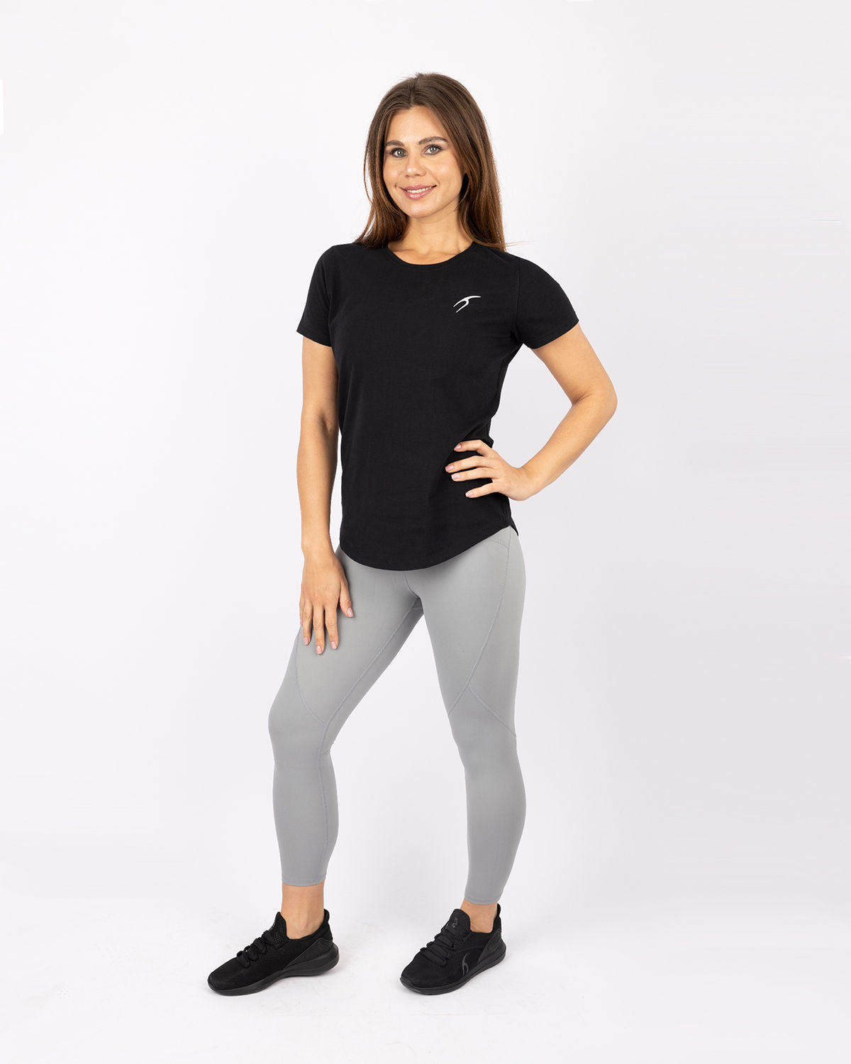 Premium High-Waisted Gray Leggings-Atum -55369151