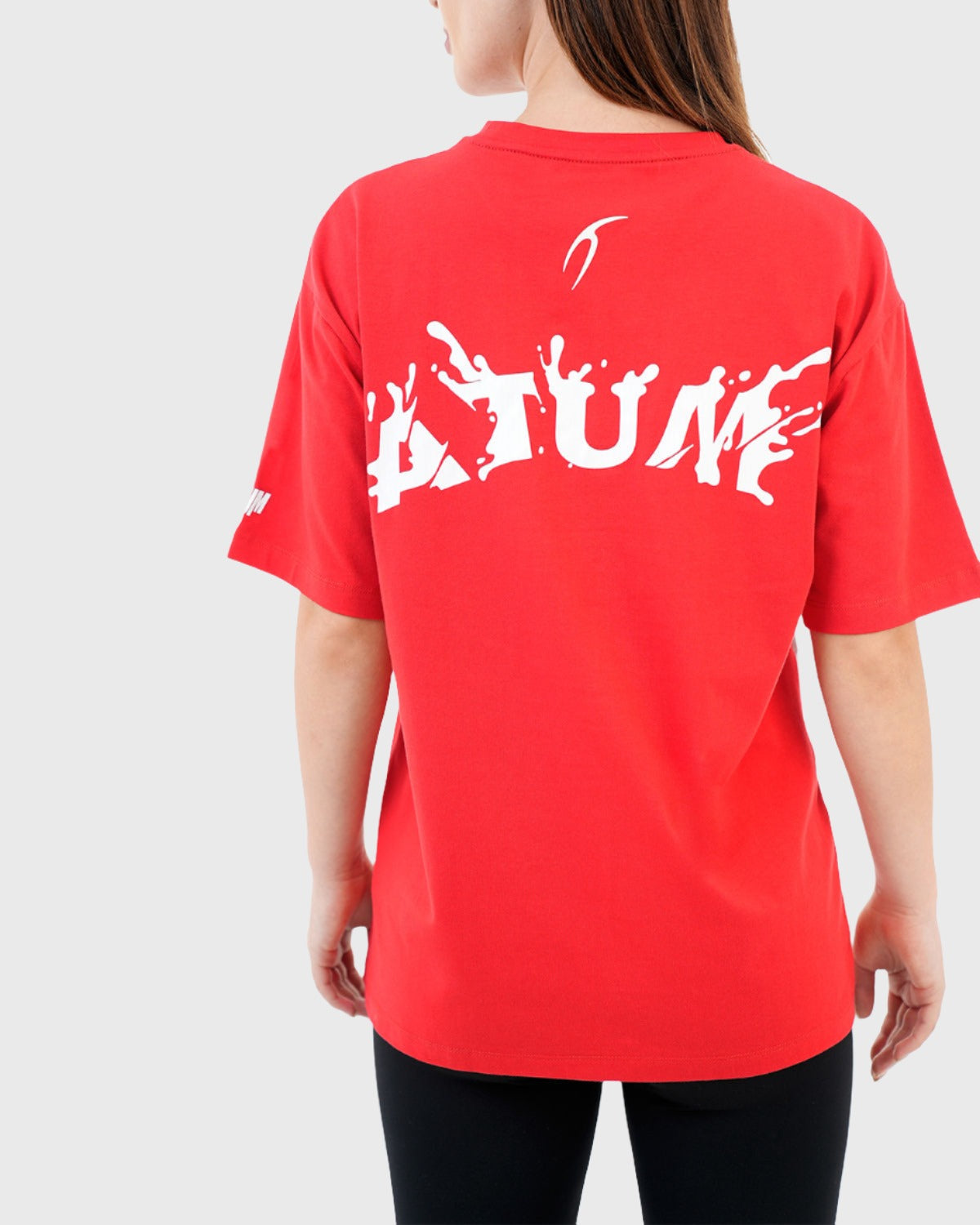 Oversized Splash Red T-Shirt-Atum -46007518