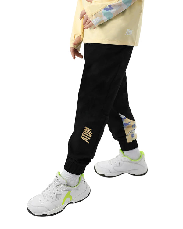 Girl's Trendy Black Pants-Atum -67221833