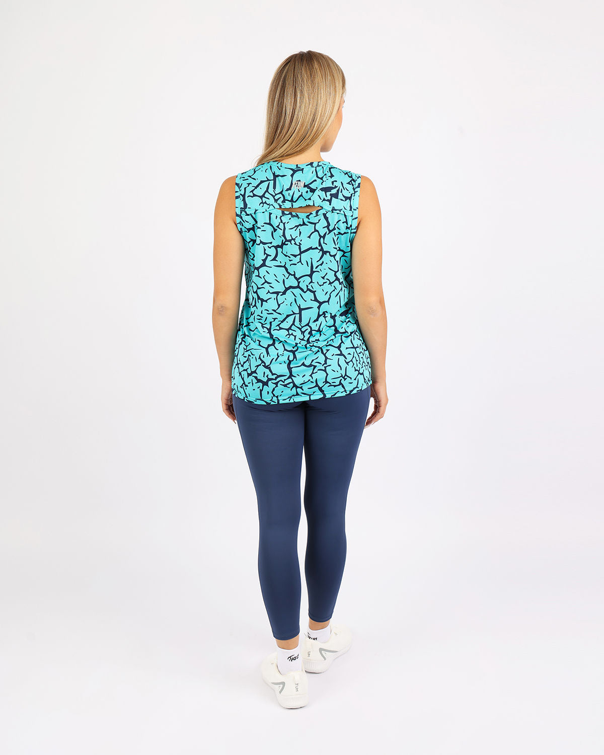 Hyper Sleeveless Turquoise Tank Top-Atum -65759286