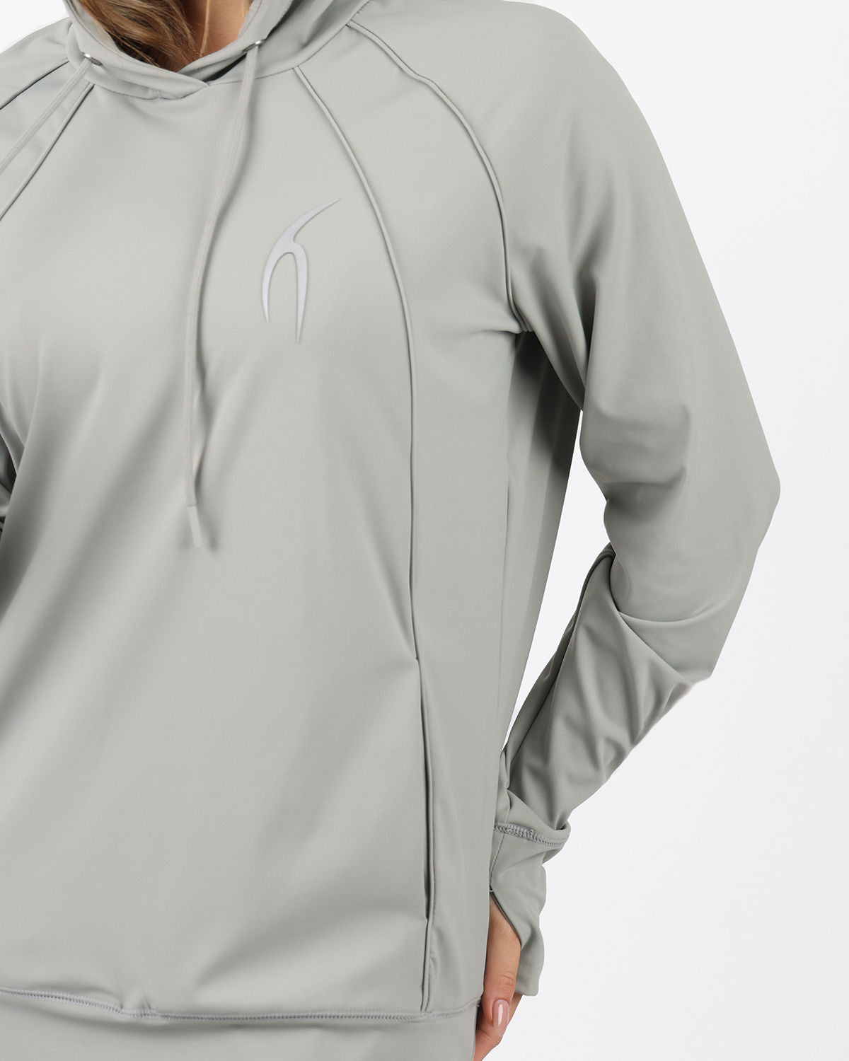Long-Sleeve Training Gray Hoodie-Atum -5005074