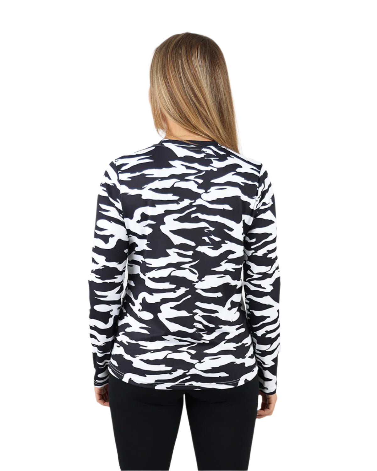 Cinchable Long-Sleeve Black T-Shirt-Atum -94930859