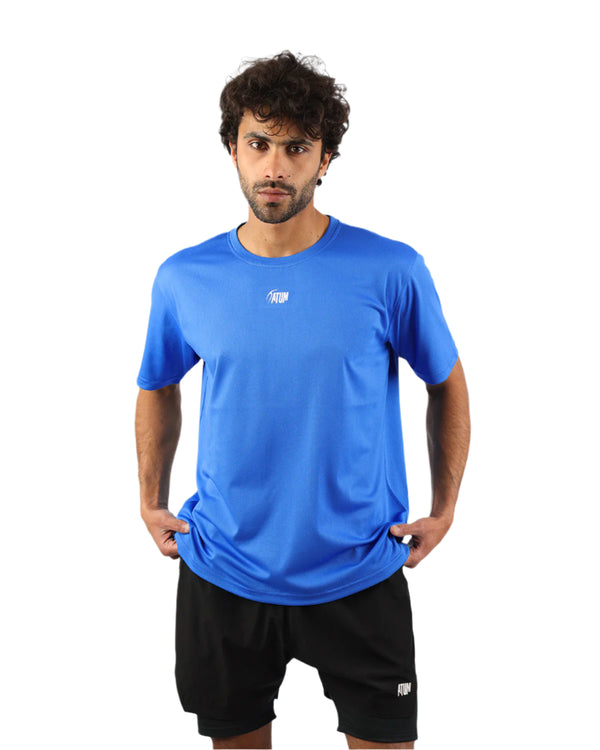 Prime Fit Men's Blue T-Shirt-Atum -87933795