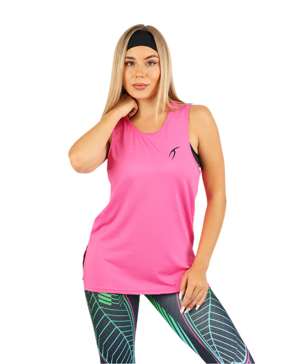Vivid Motion Fuchsia Tank Top-Atum -69496537