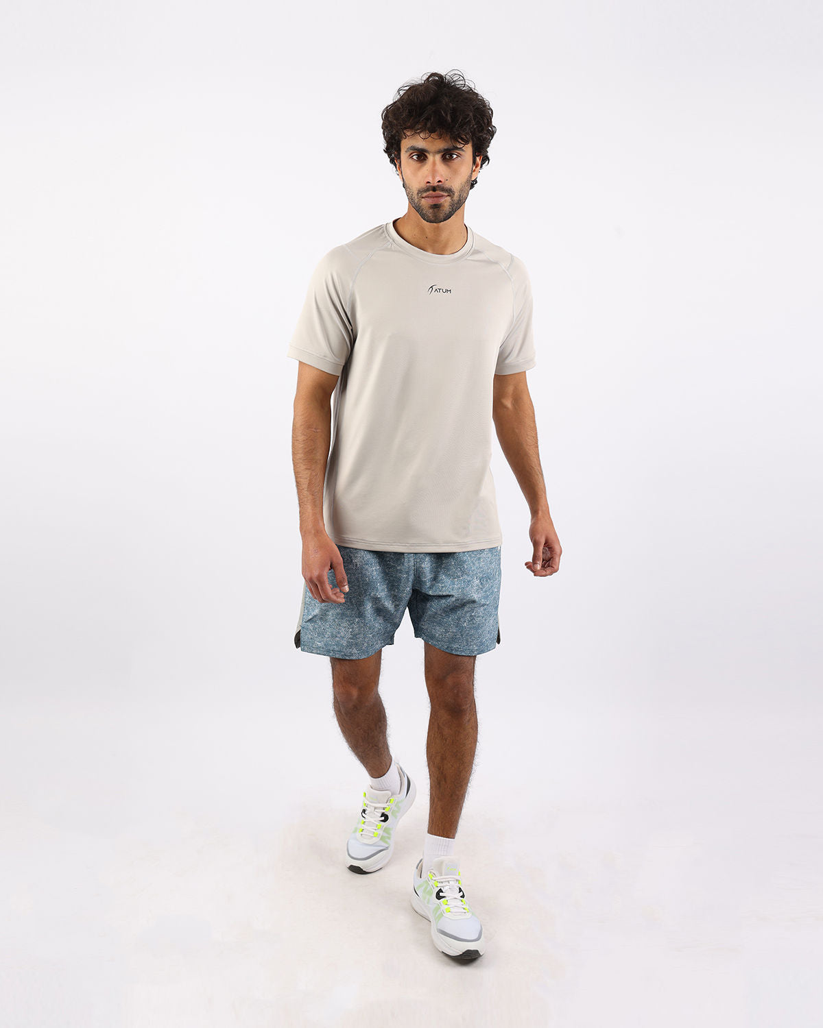Energy Flow Men's Gray T-Shirt-Atum -47551881