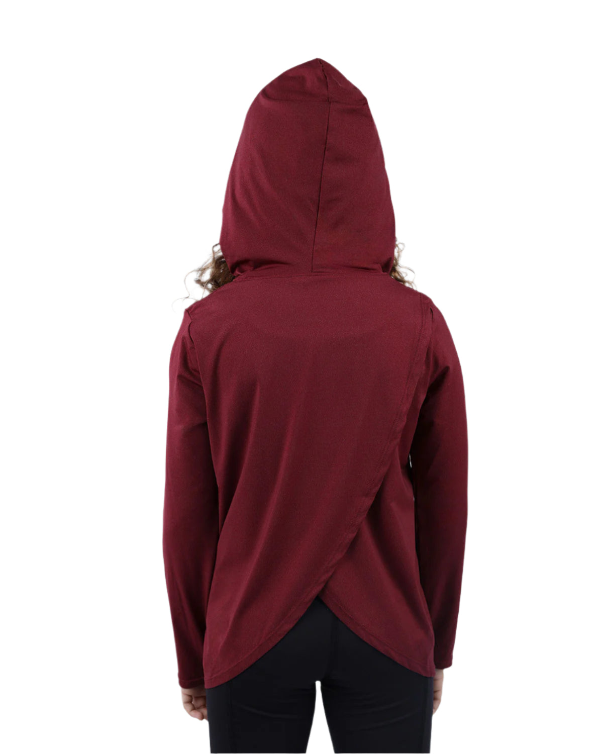 Vivid Long-Sleeve Burgundy Hoodie-Atum -50499930