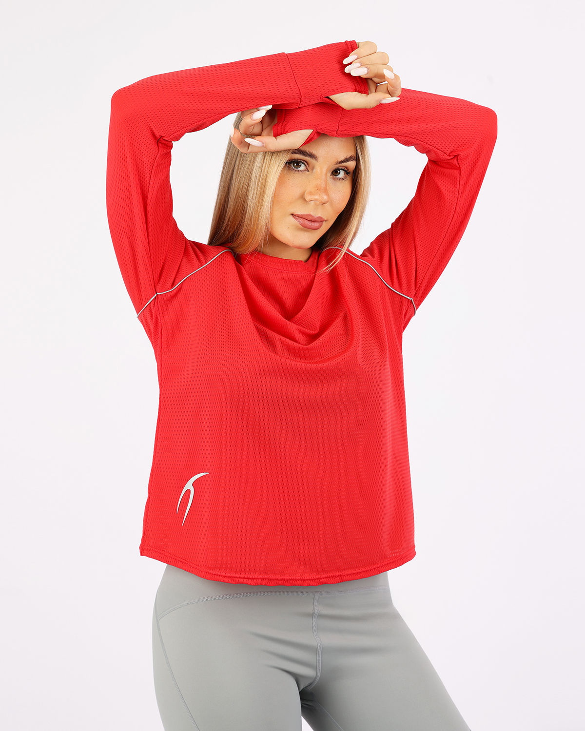 Long-Sleeve Training Red Top-Atum -1551423