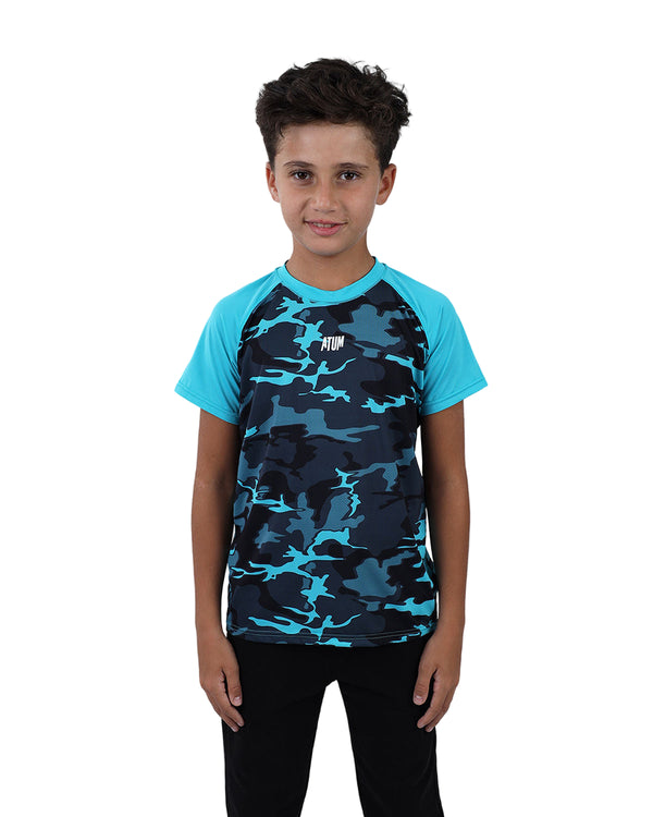 Army Training Sports Turquoise T-Shirt-Atum -46729531