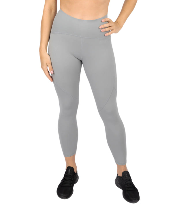 Premium High-Waisted Gray Leggings-Atum -50198366