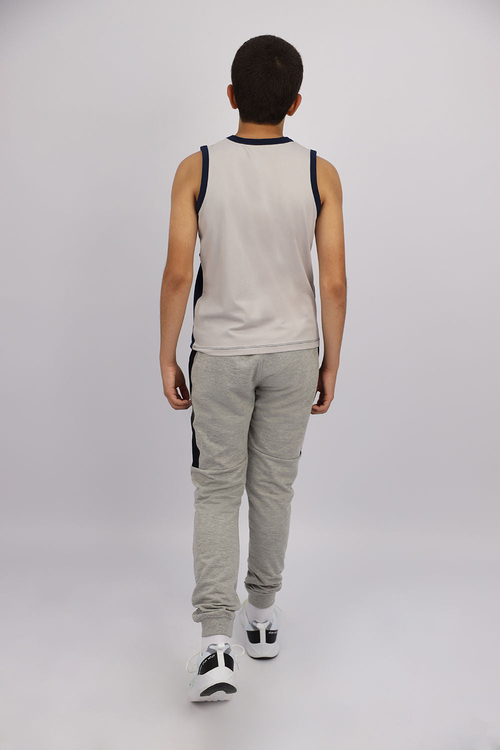 Graphic Logo Boy's Navy Tank Top-Atum -30430957