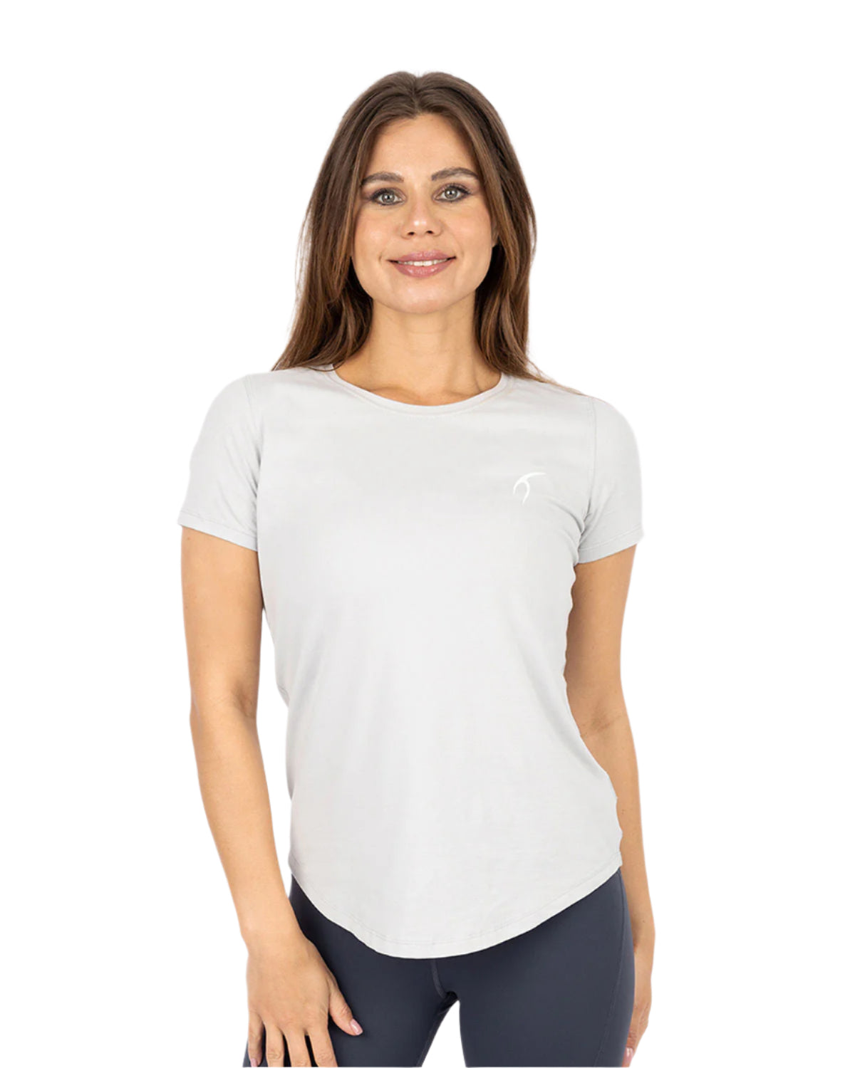 Basic Short Sleeves Gray T-Shirt-Atum -84779273