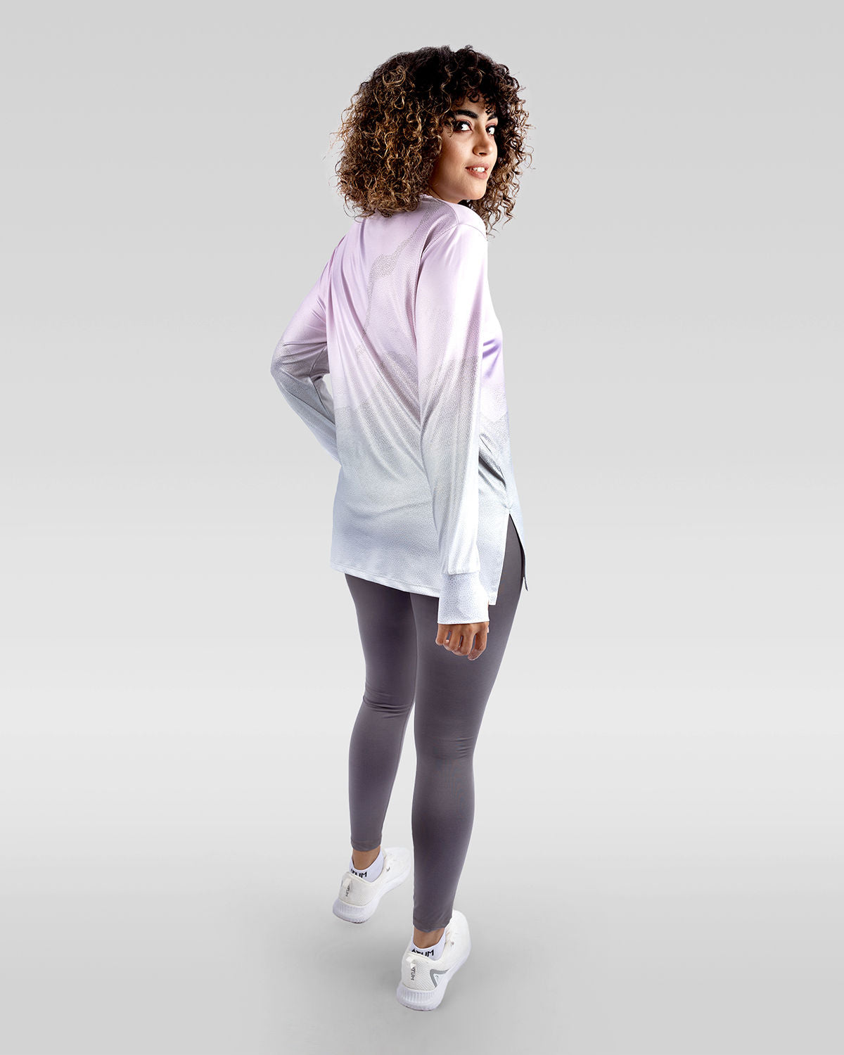 Women's Gradient Pink Top-Atum -88108627