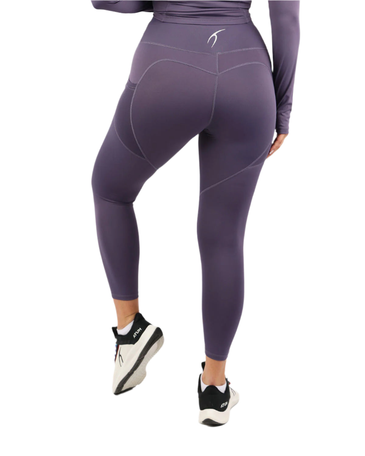 Pocket Flex Capri Purple Leggings-Atum -60354075