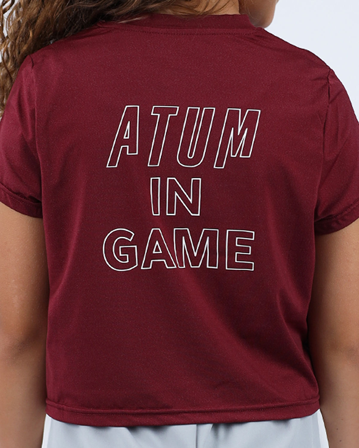 INGAME Short-Sleeve Burgundy T-Shirt-Atum -29706862