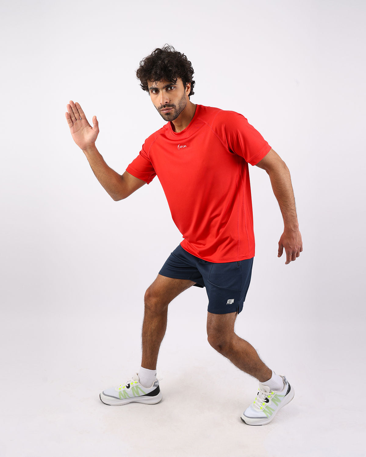 Energy Flow Men's Red T-Shirt-Atum -1394972