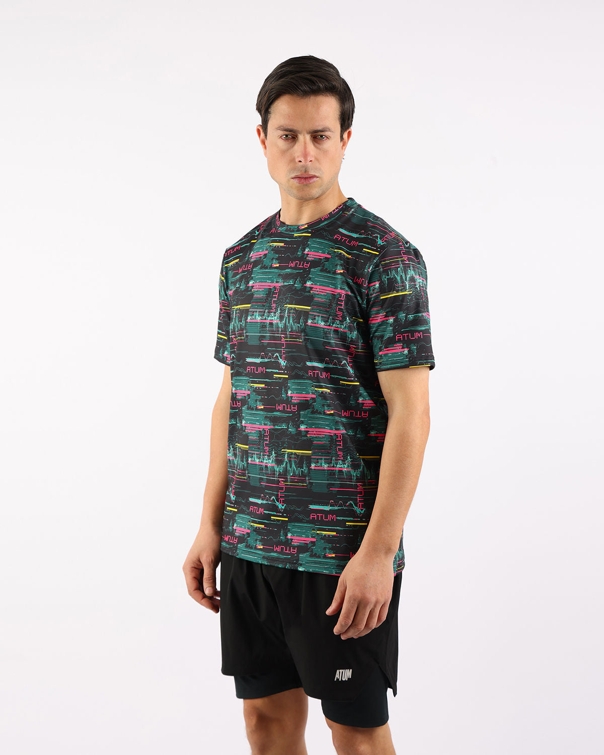 Cyberwave Men's Black T-Shirt-Atum -31409594