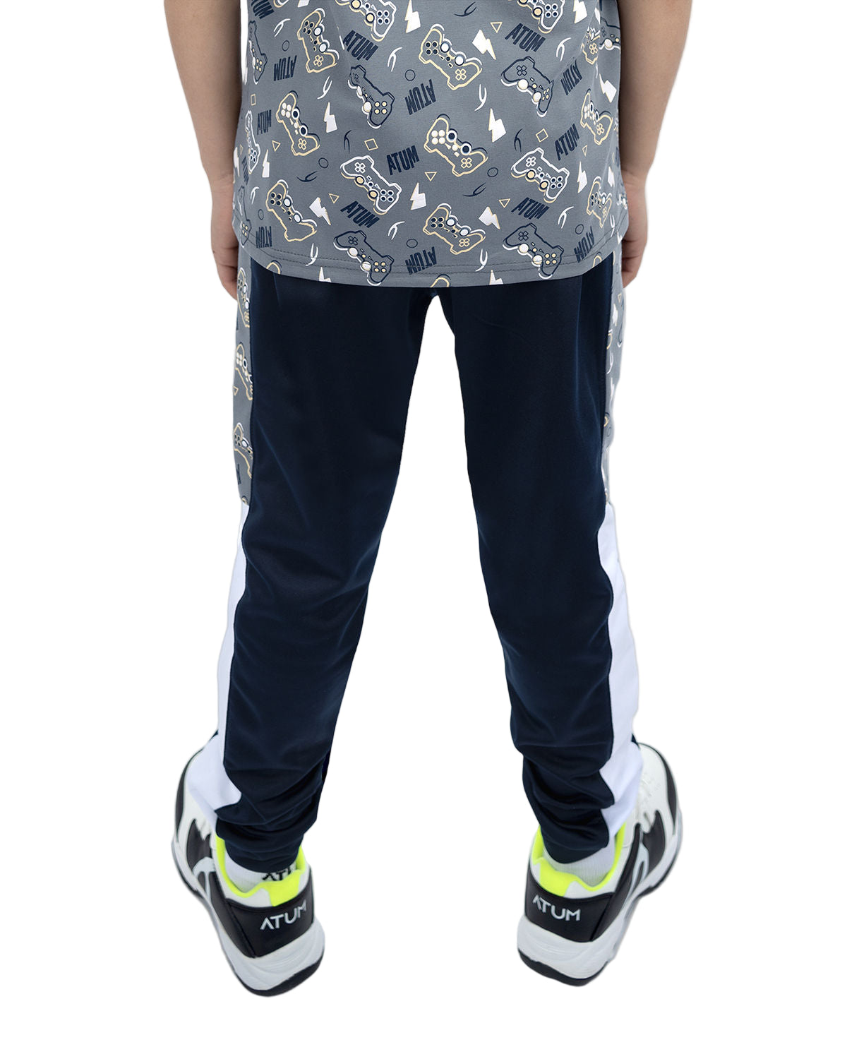 Boy's Graphic Navy Sweatpants-Atum -47514226