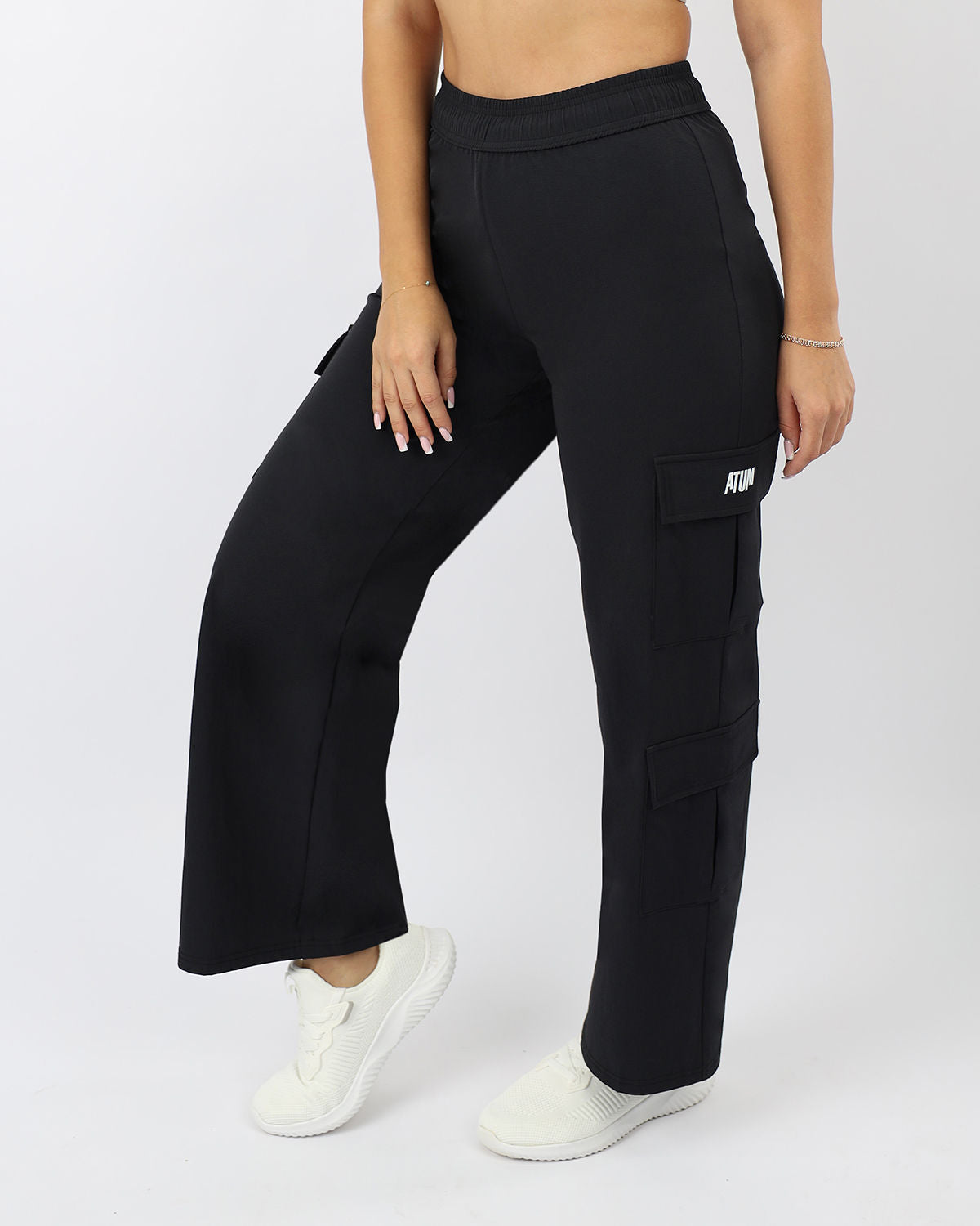 Women's Cargo Navy Pants-Atum -87679111