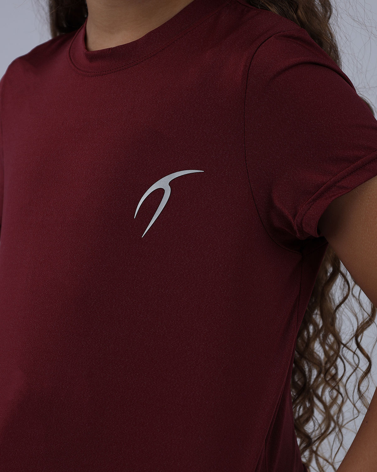 INGAME Short-Sleeve Burgundy T-Shirt-Atum -27476098