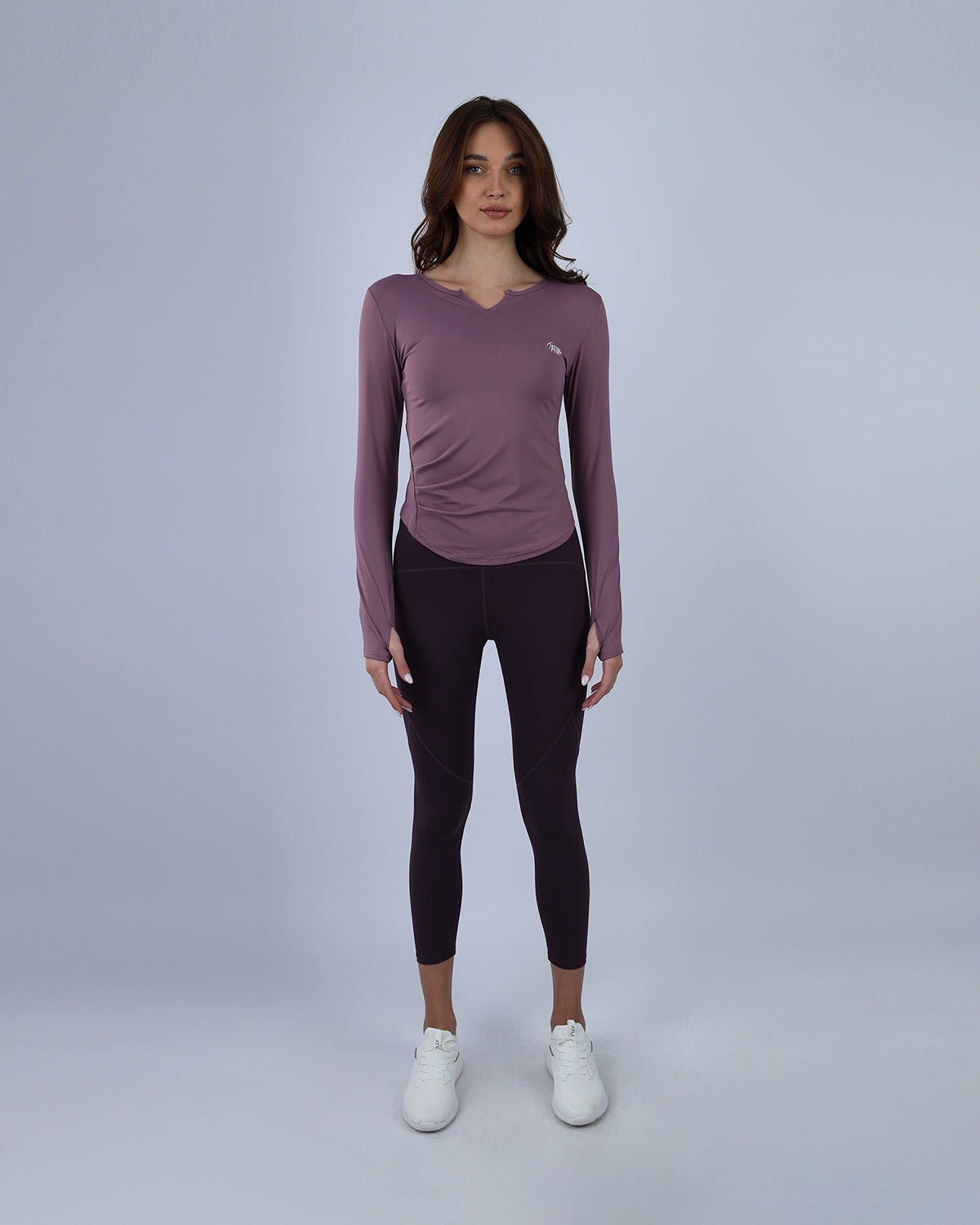 Elegance Women's Purple Long-Sleeve Top-Atum -16811388