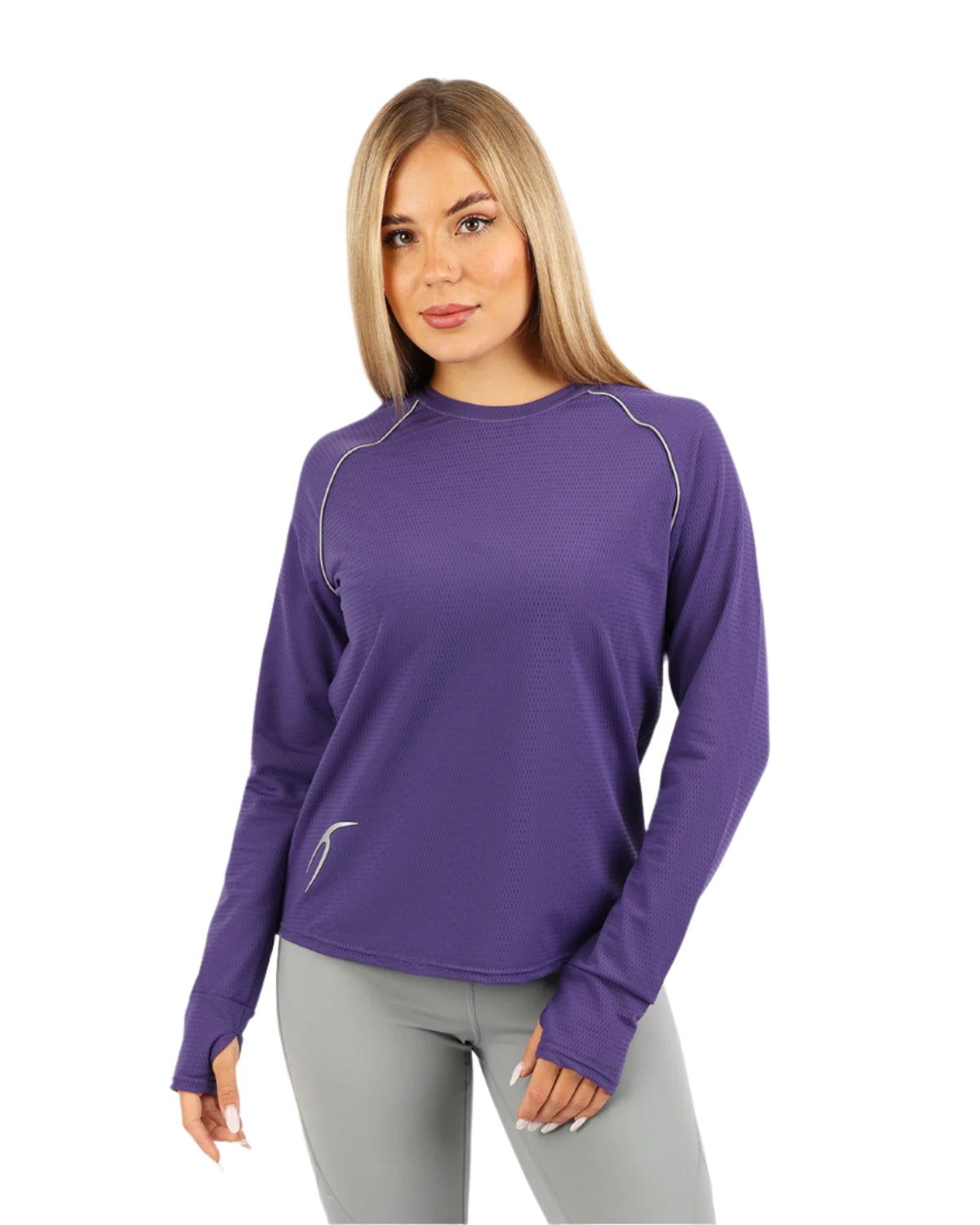 Long-Sleeve Training Purple Top-Atum -42151926