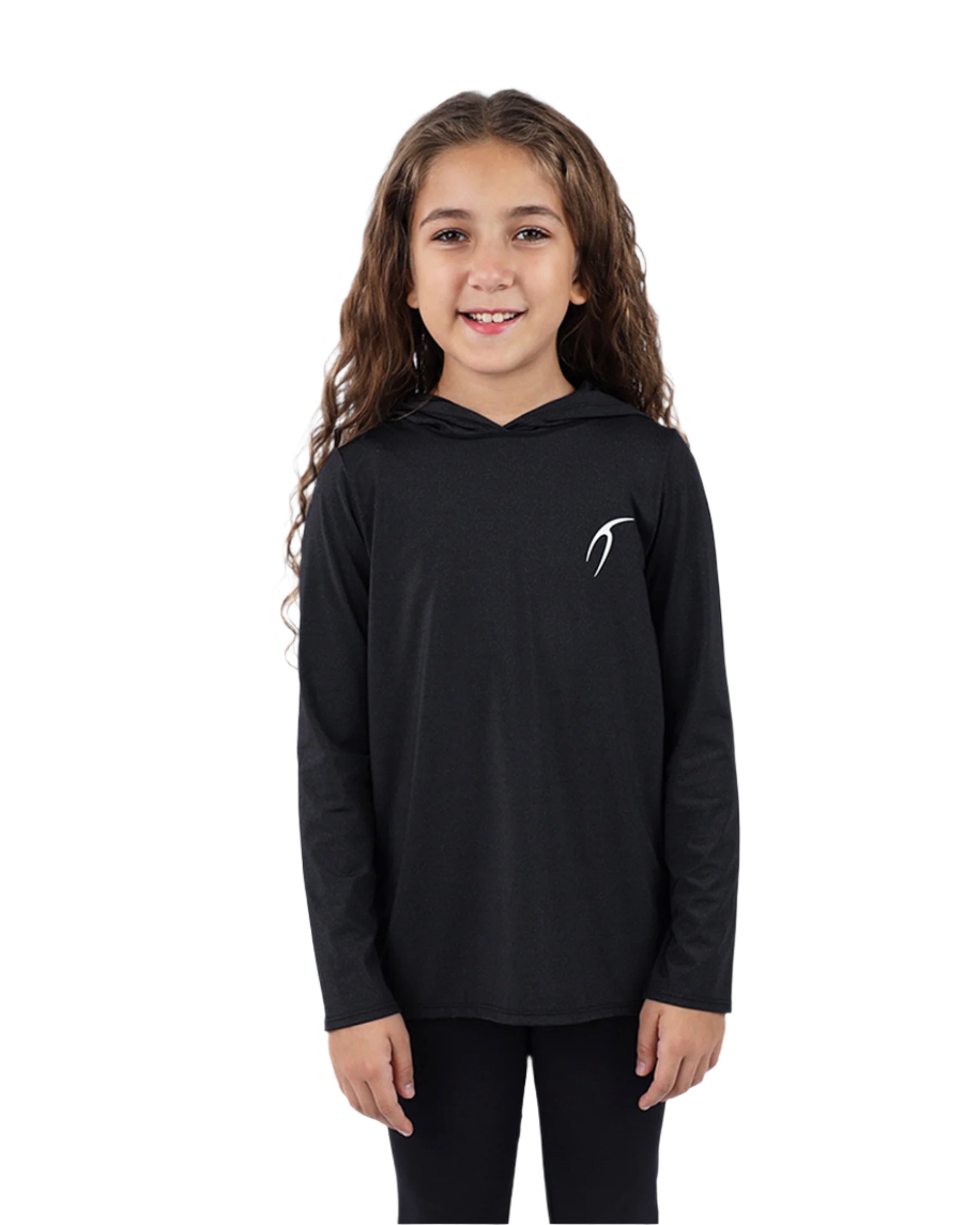 Vivid Long-Sleeve Black Hoodie-Atum -39207410