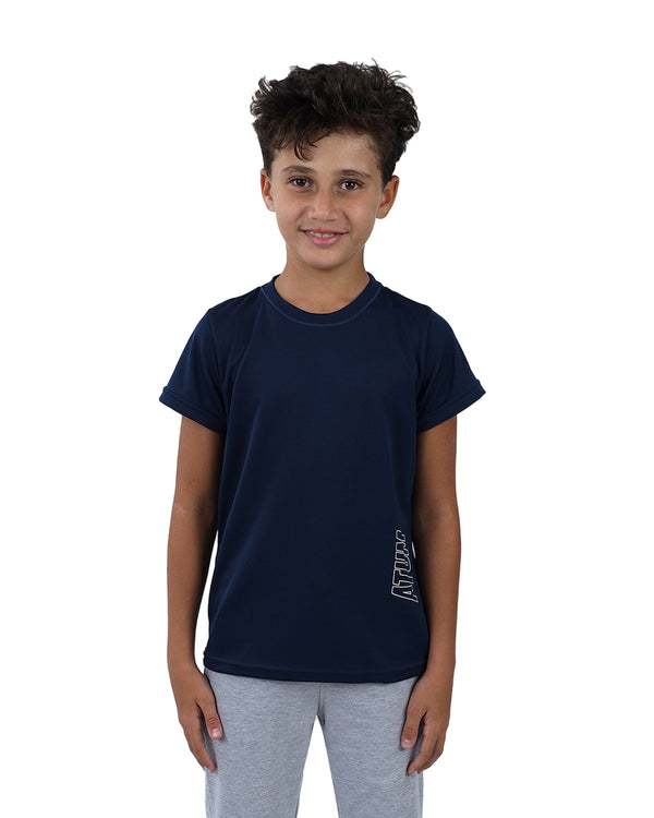 Dri-Fit Boys Basic Blue T-Shirt-Atum -84587730