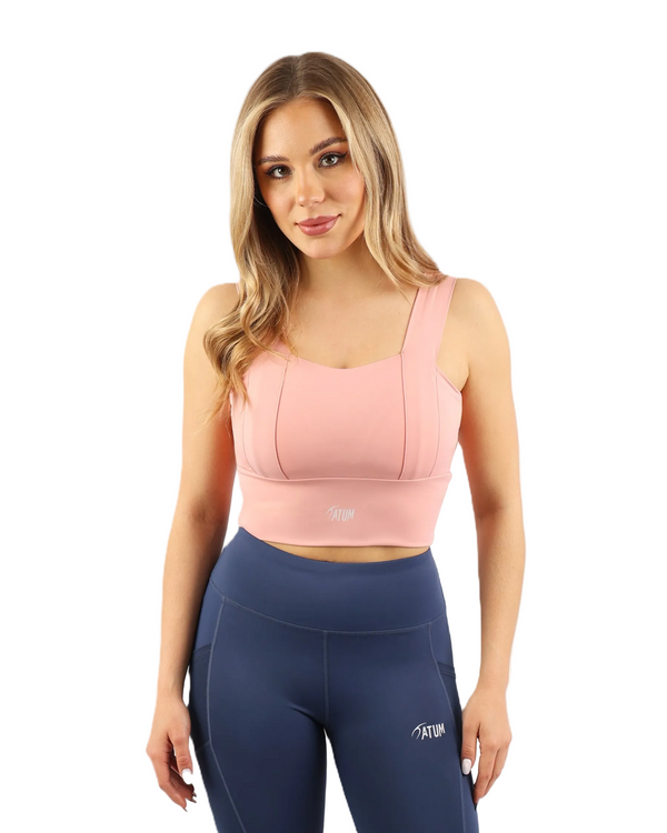Yoga Fitness Pink Sports Bra-Atum -88383127