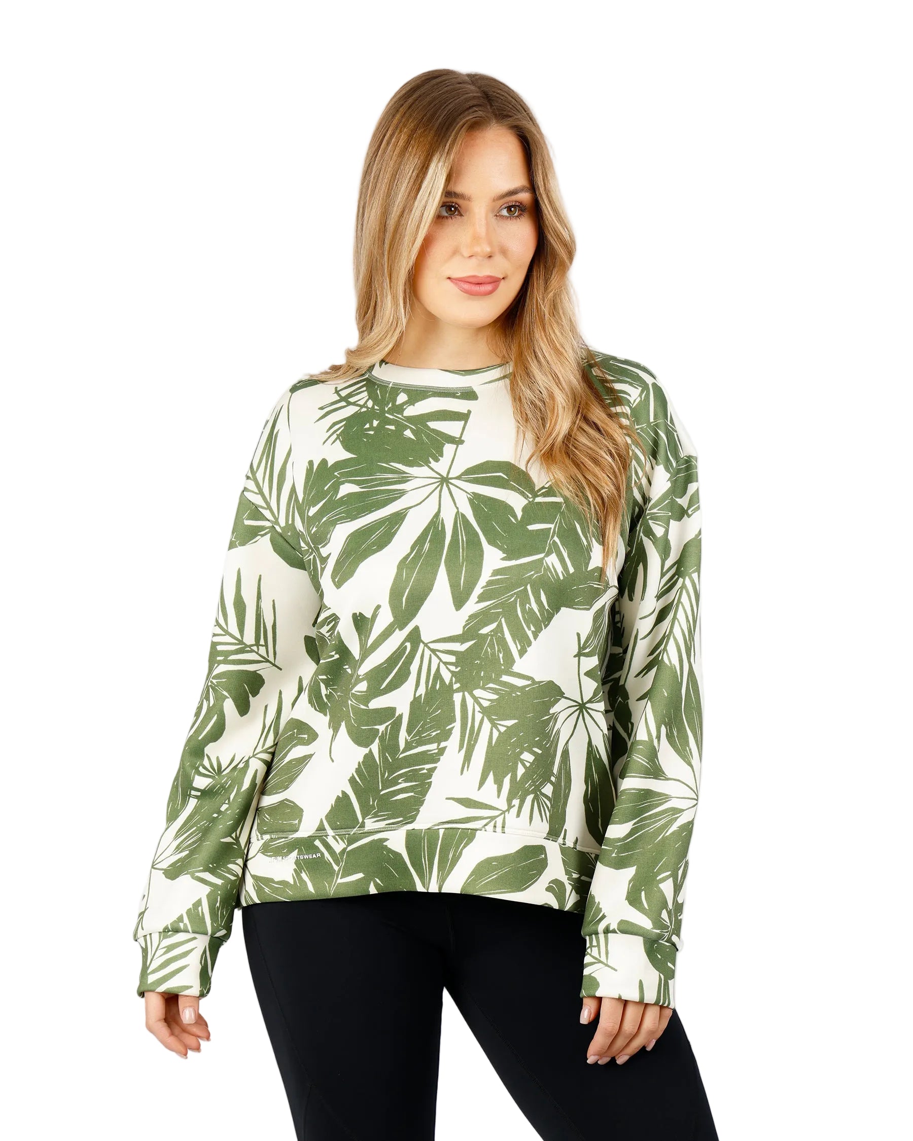 Modern Flora Green Top-Atum -48036846