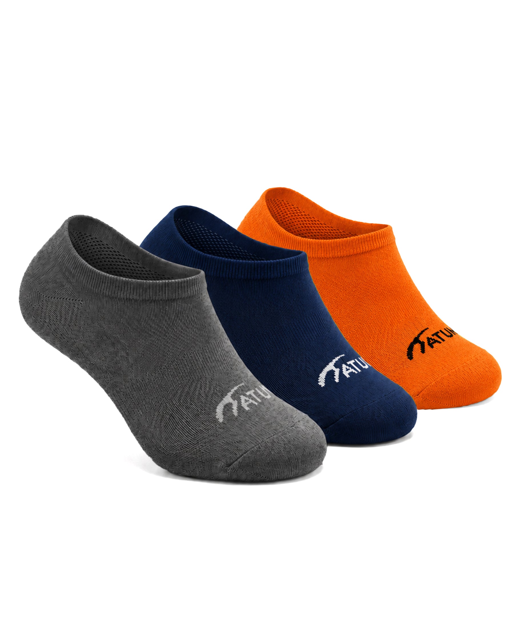 Kids Low-Cut MixOrange Training Socks-Pack of 3-Atum -96674462