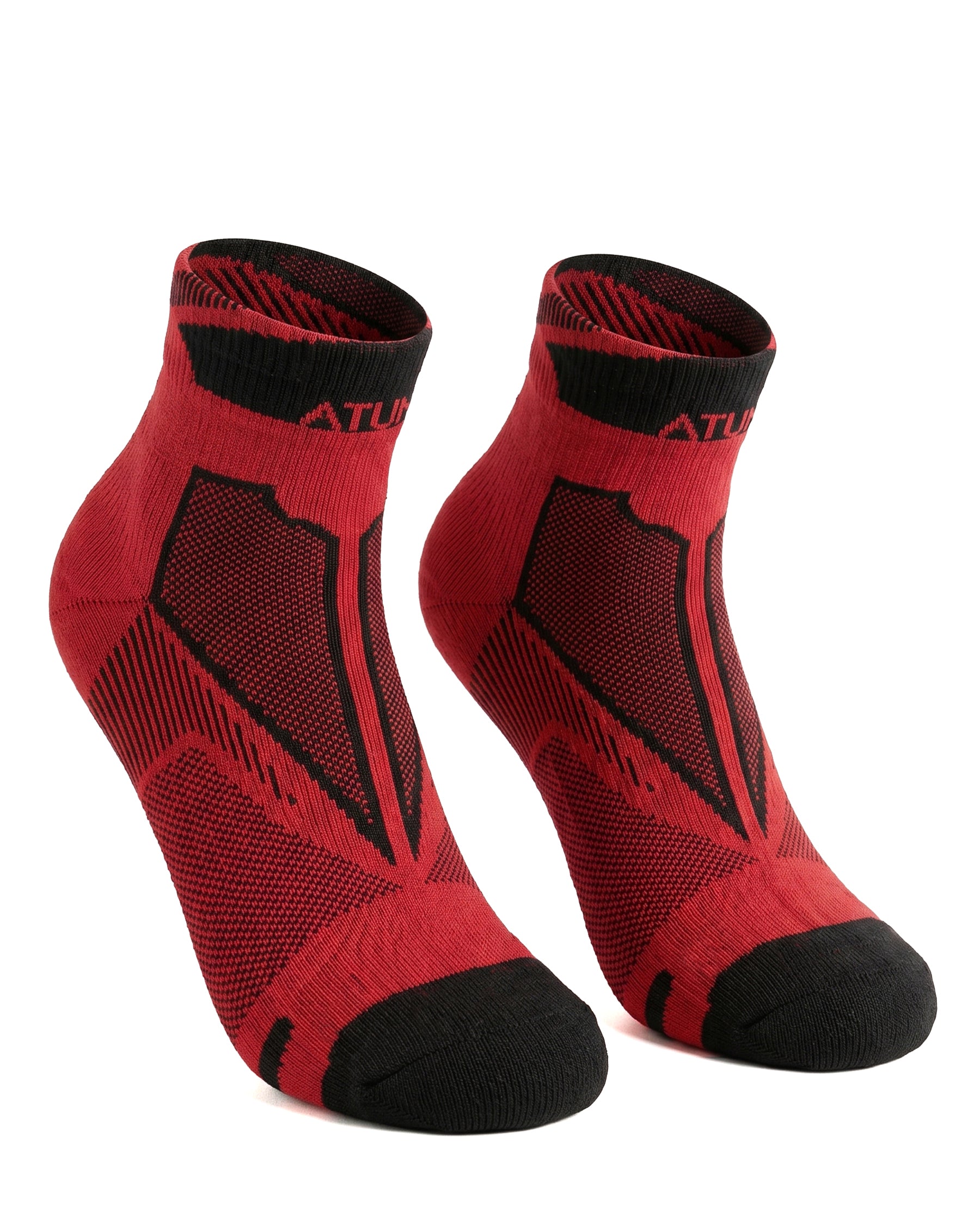 Adults Unisex Low-Cut Red Training Socks-Atum -25023811