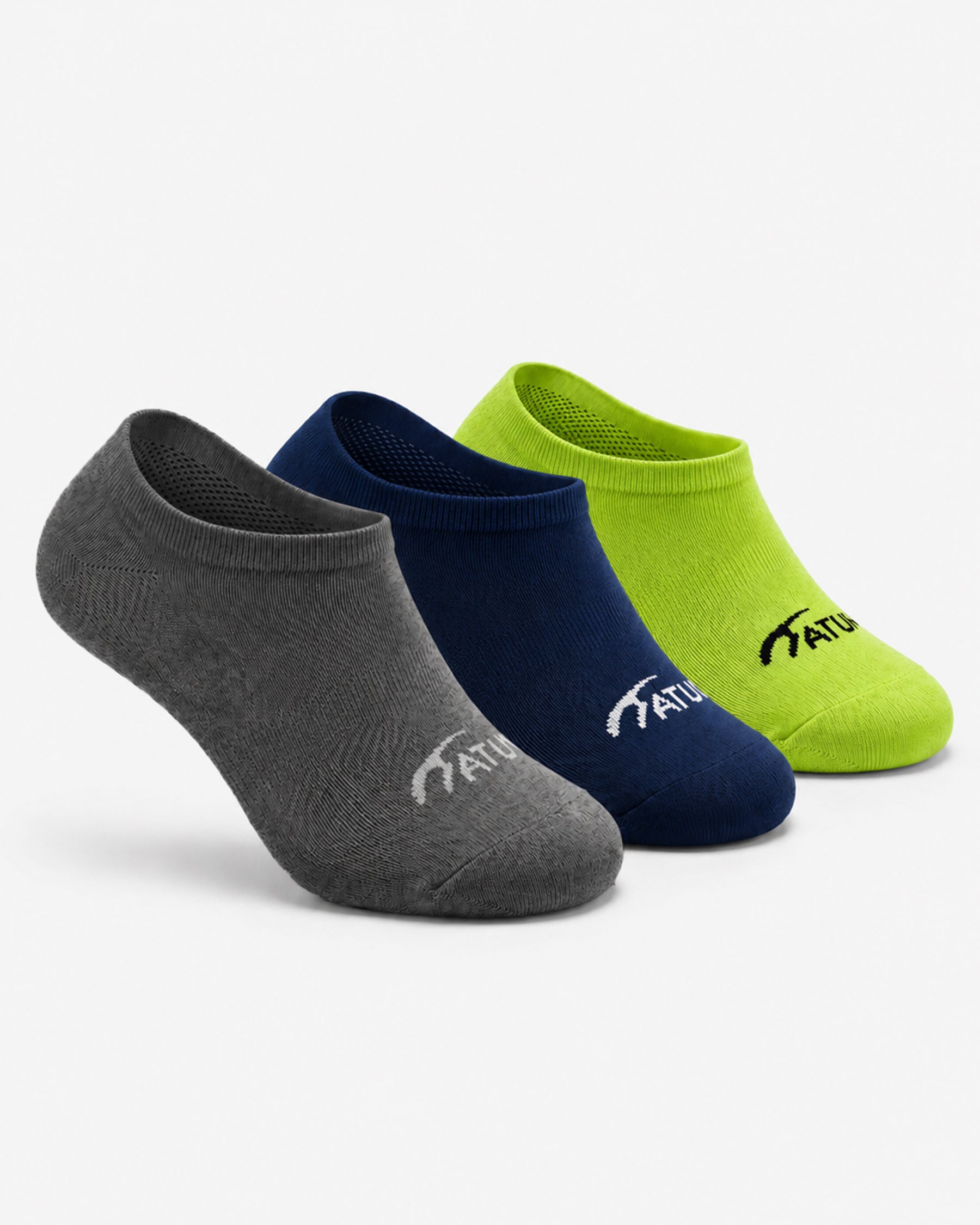 Kids Low-Cut MixGreen Training Socks-Pack of 3