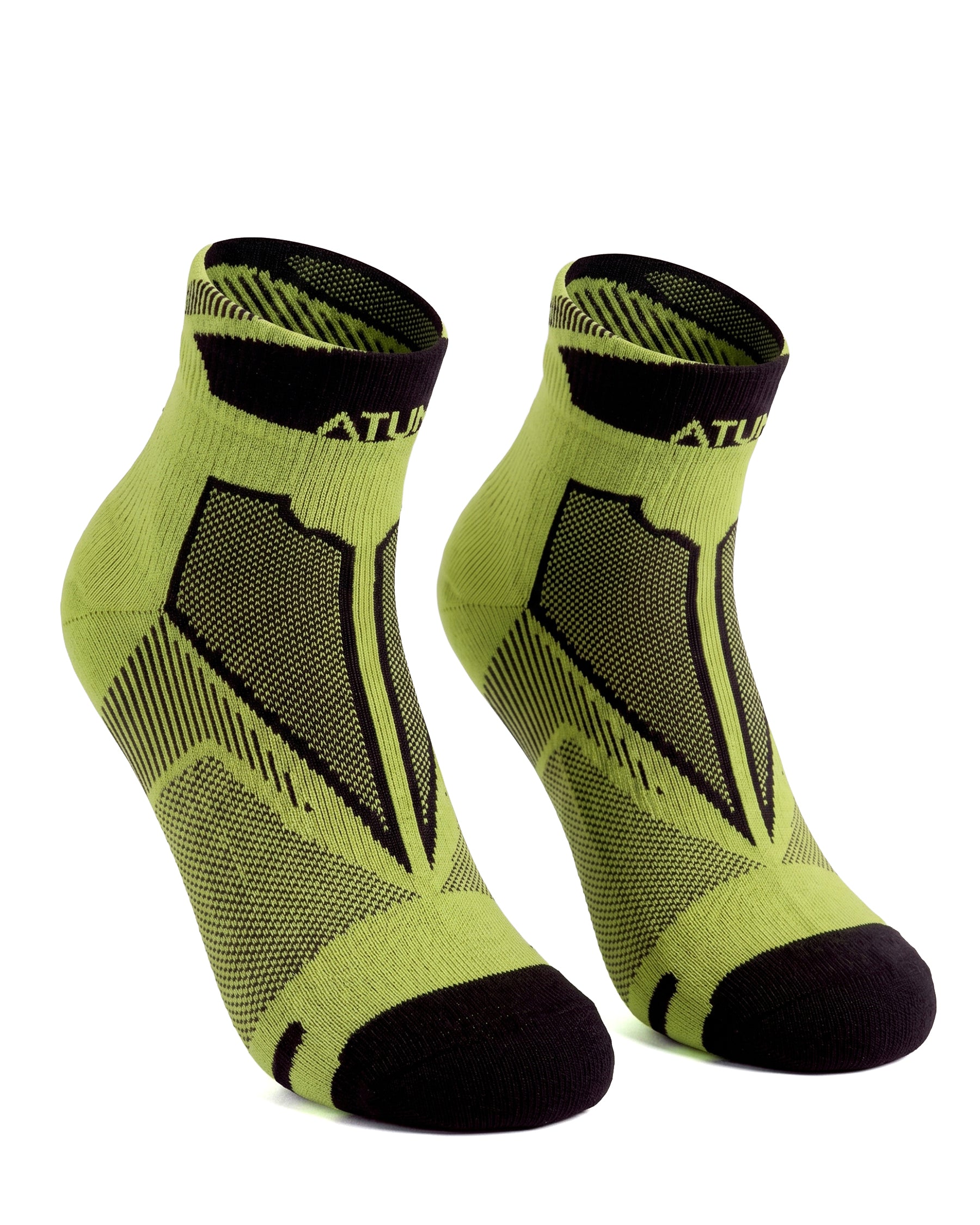 Adults Unisex Low-Cut Green Training Socks-Atum -71444465