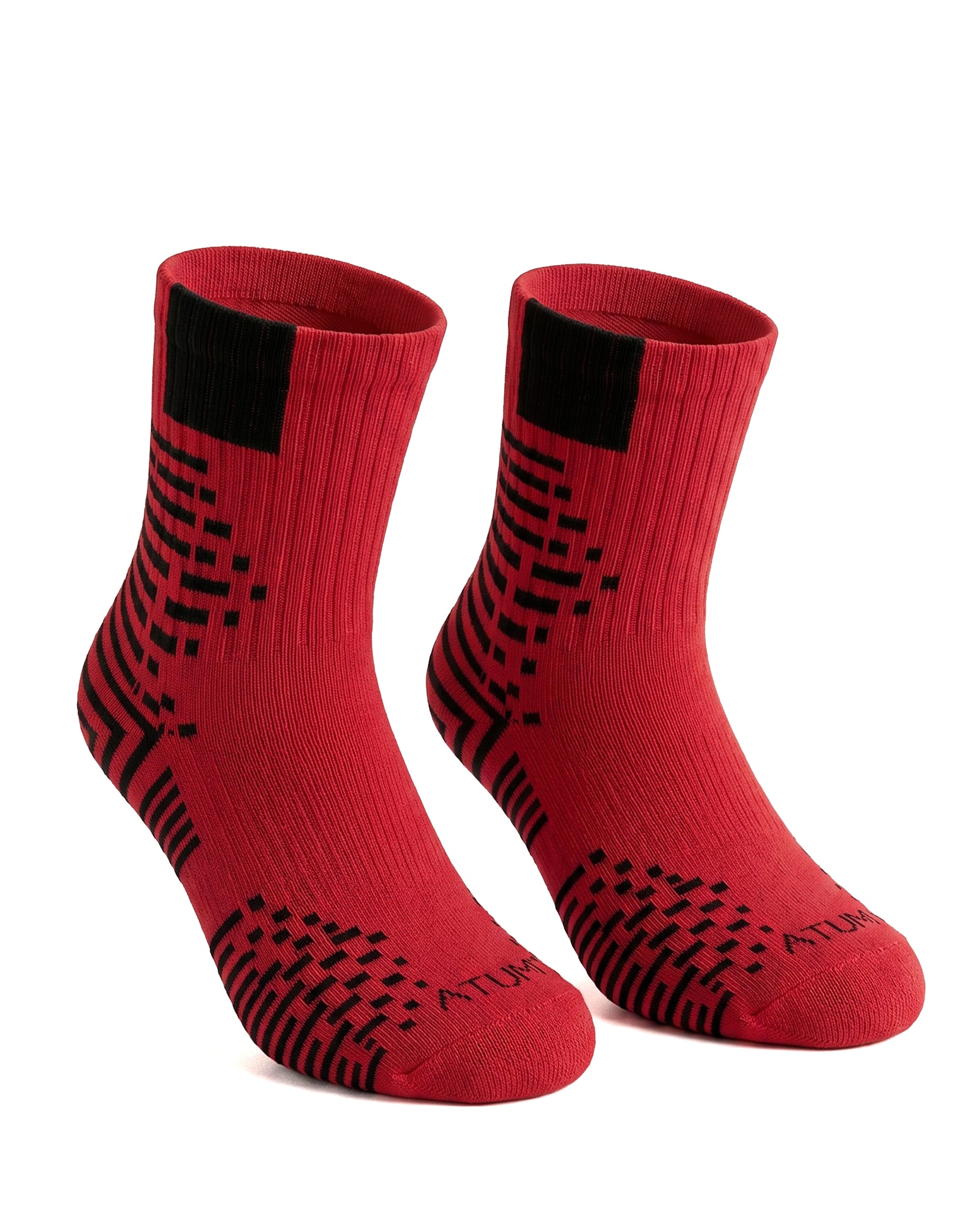 Kids Mid-Crew Red-Tex Training Socks-Atum -48776001