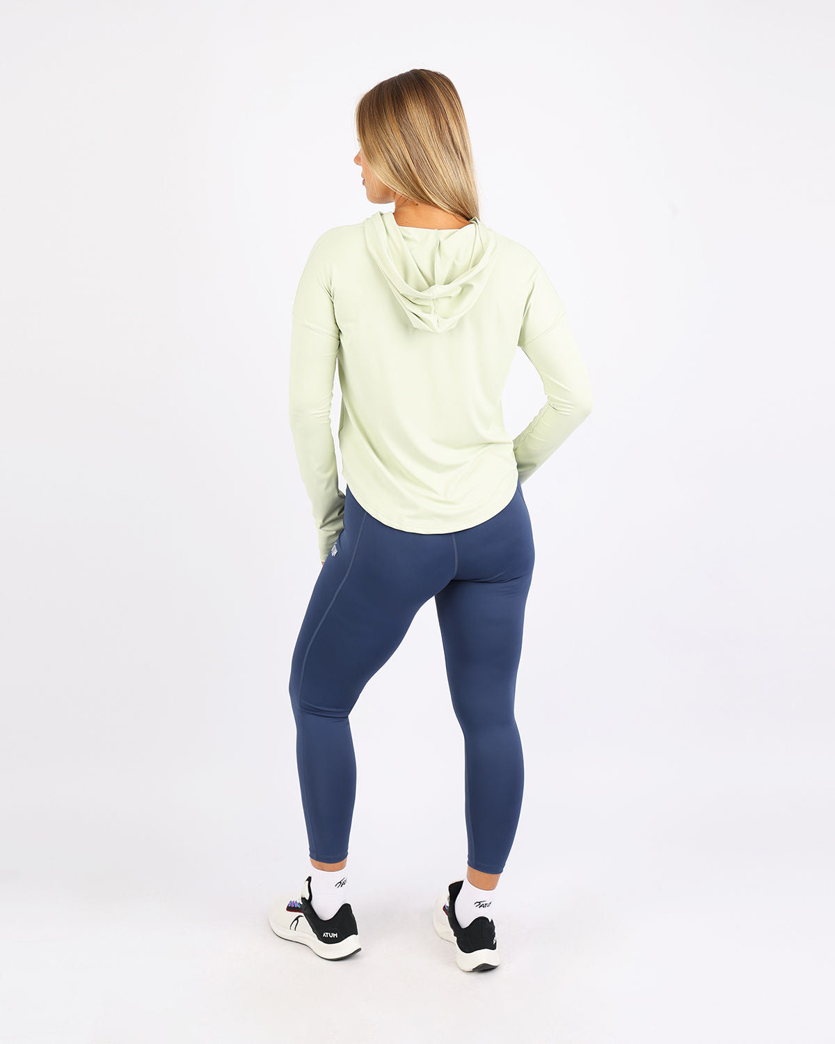 Long Slevess Women's Green Hoodie-Atum -35082768