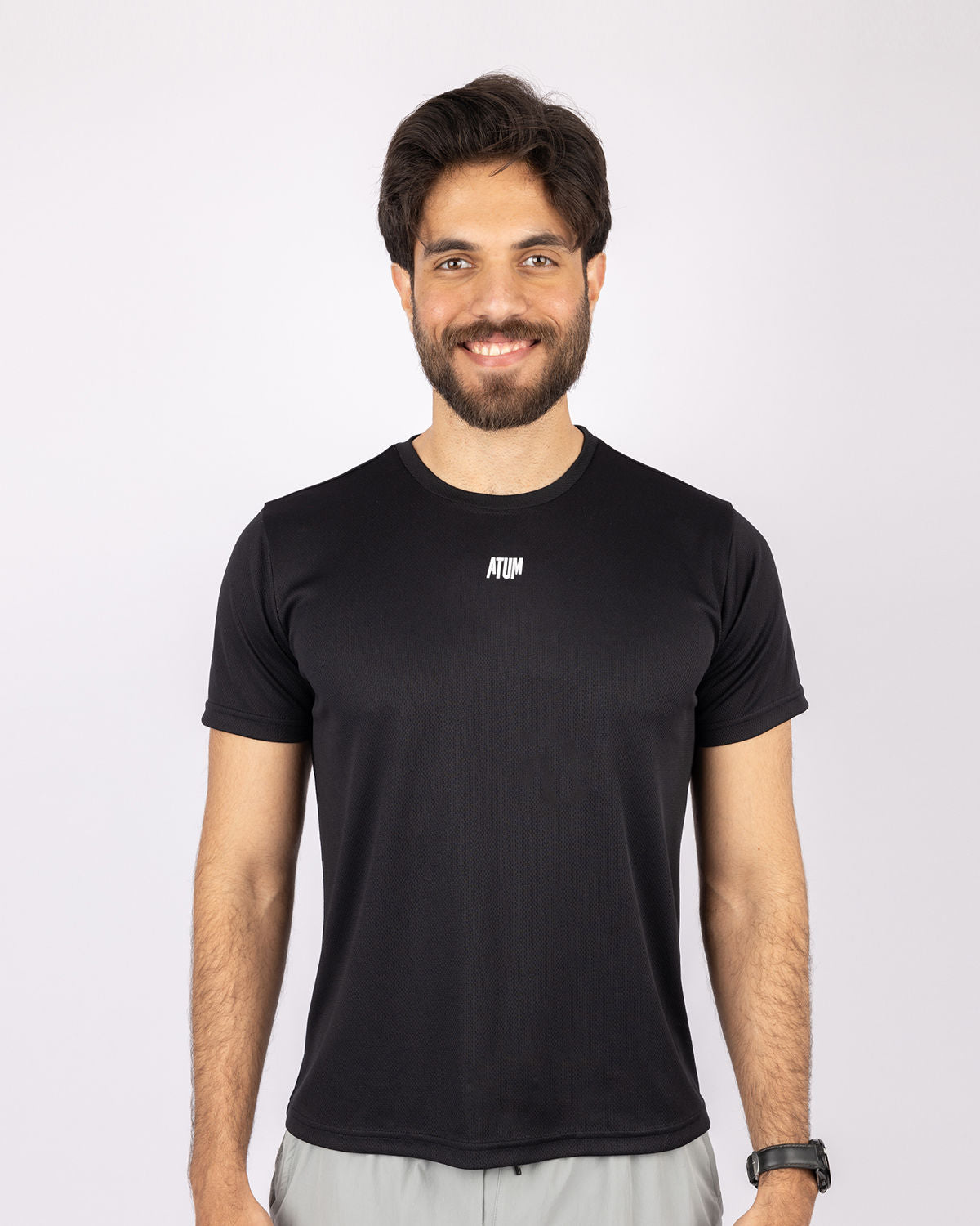Squat Core Mesh Black T-Shirt-Atum -87723802