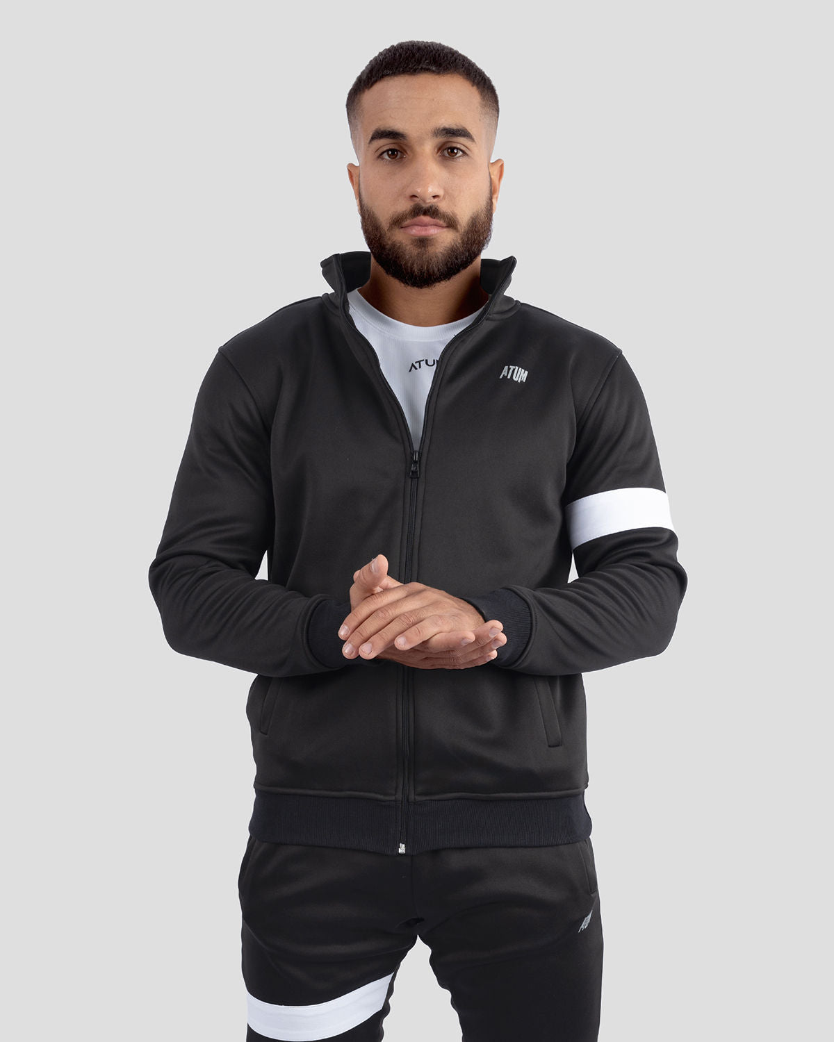 Ultimate Men's Black Tracksuit-Atum -66150471