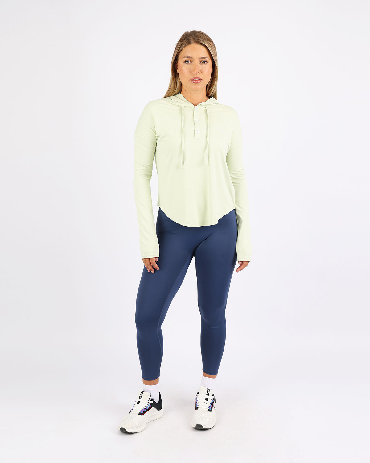 Long Slevess Women's Green Hoodie-Atum -58849851