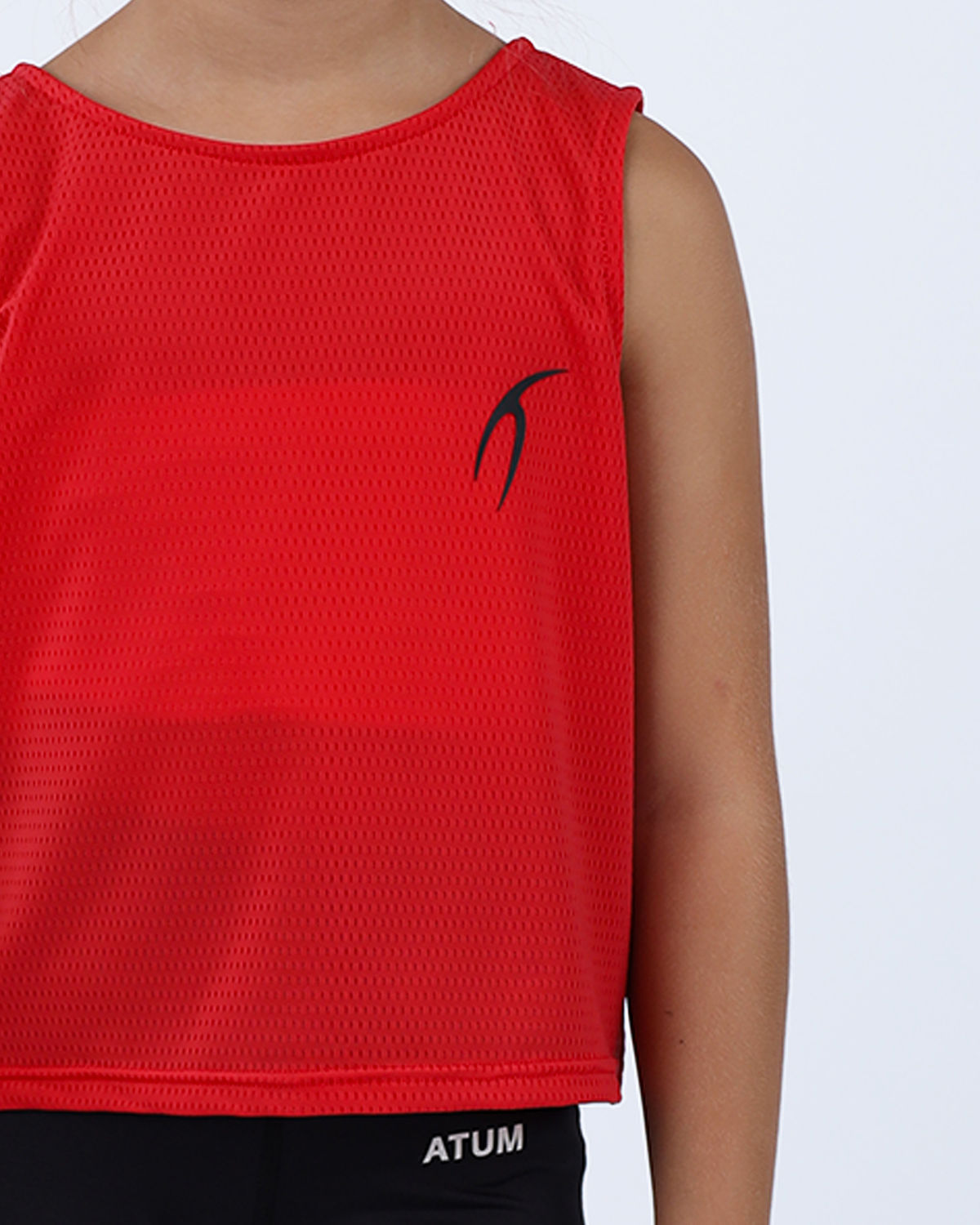 Ultra Sleeveless Cropped Red T-Shirt-Atum -71288341
