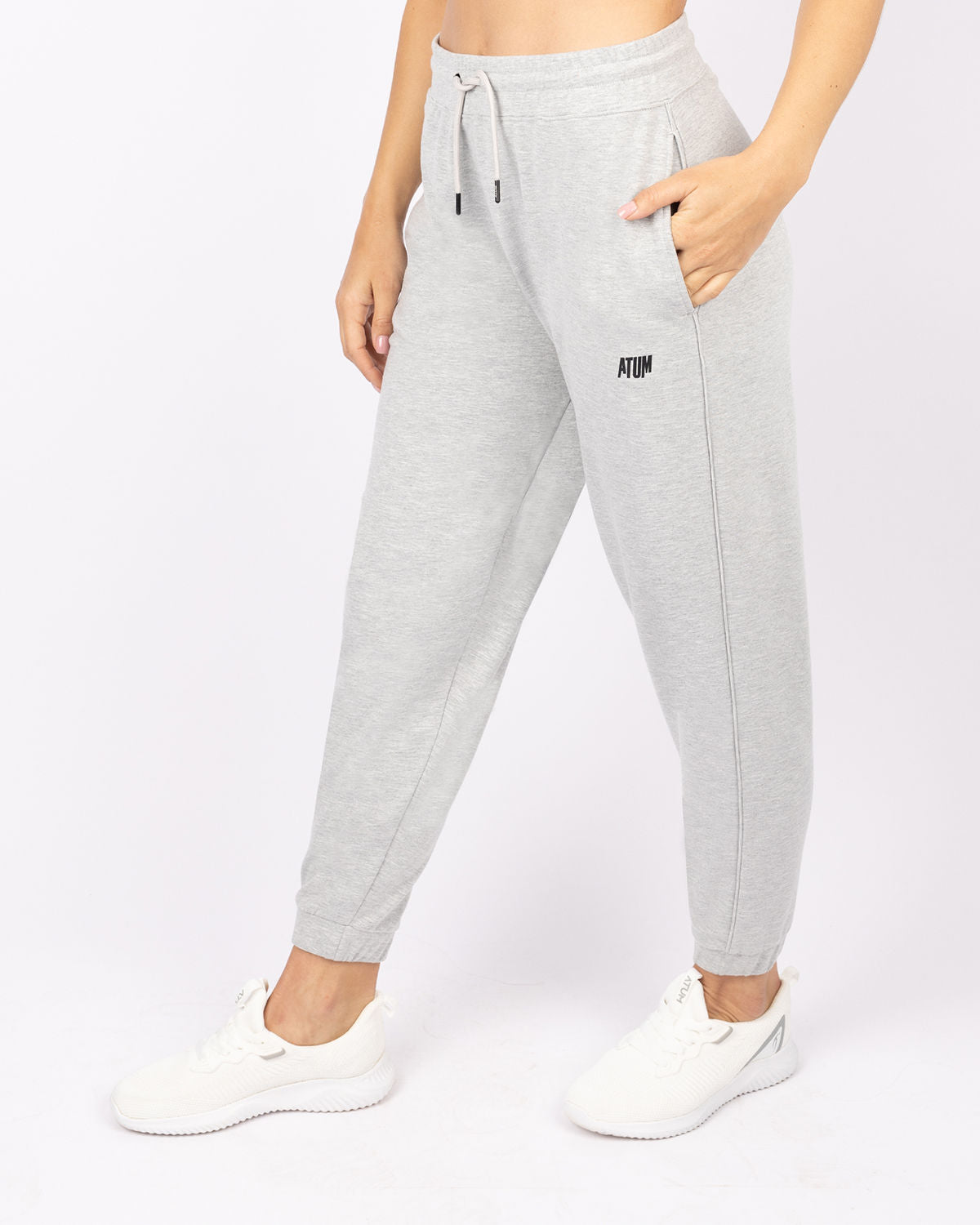 Women's Sport Gray Sweatpants-Atum -15937938
