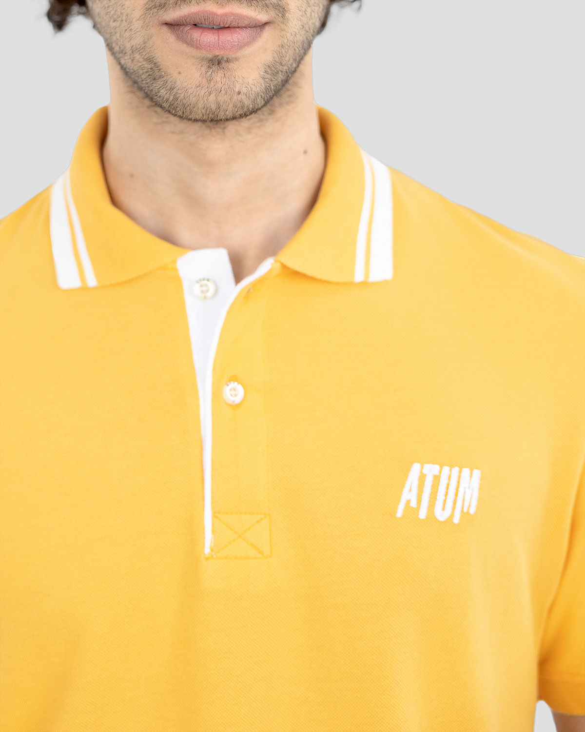 Splash Men's Gold Polo Shirt-Atum -64931805