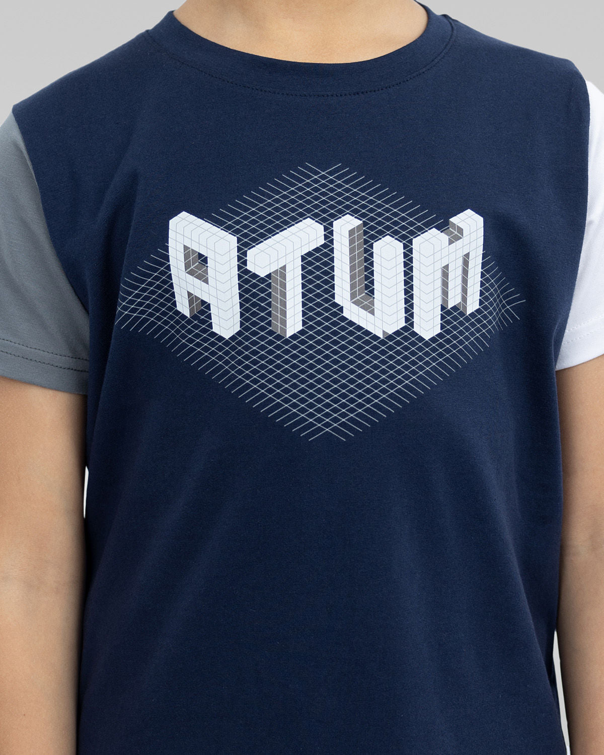 Graphic Logo Boy's Navy T-Shirt-Atum -49470462