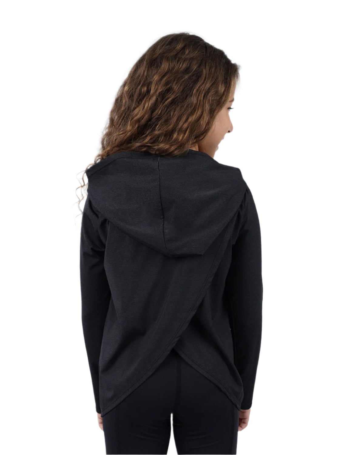 Vivid Long-Sleeve Black Hoodie-Atum -34653813